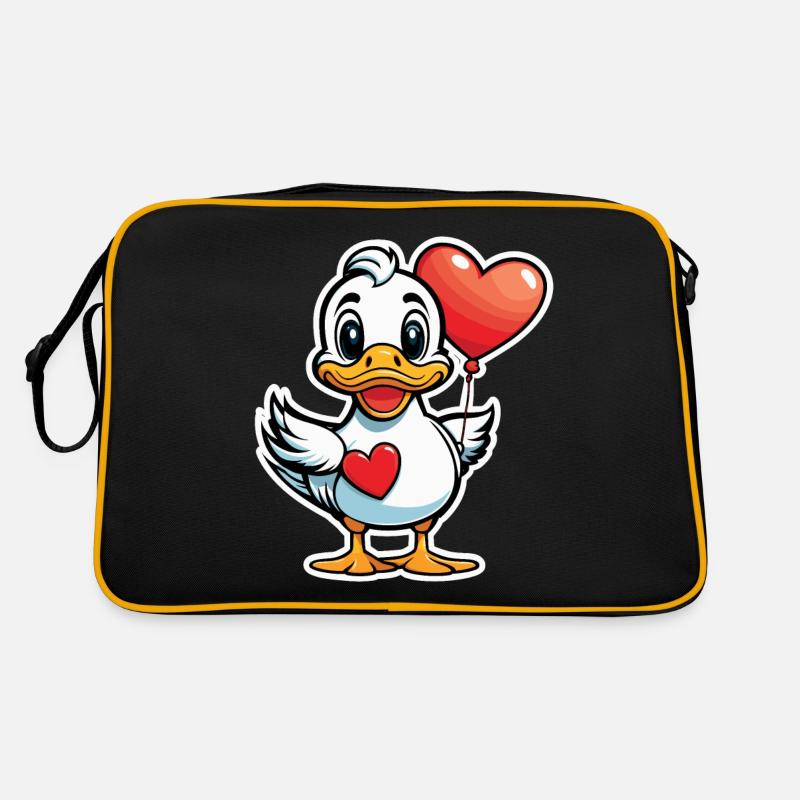 Coeur de canard - Saint-Valentin Sac Retro