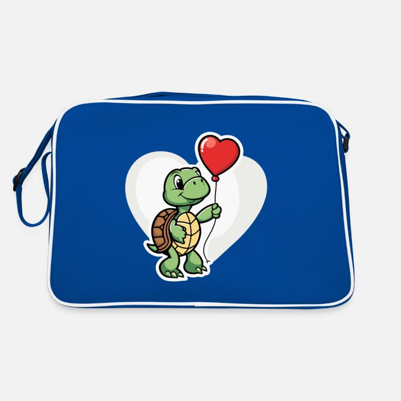 Turtle Heart - Valentine's Day Retro Bag