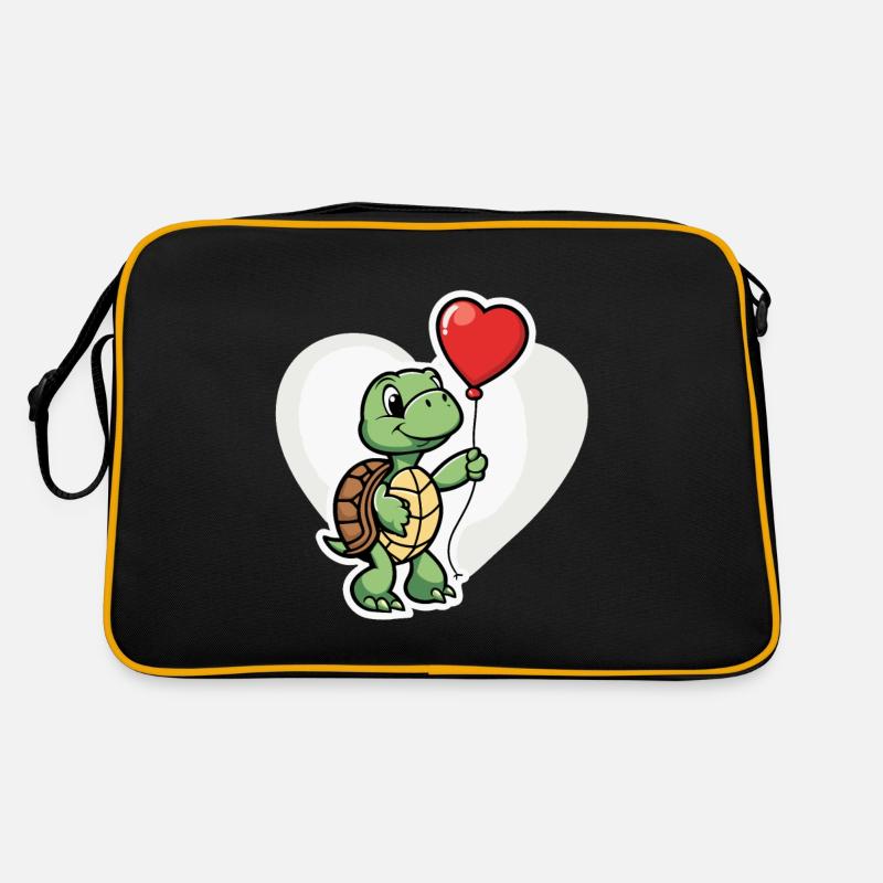 Coeur de tortue - Saint-Valentin Sac Retro
