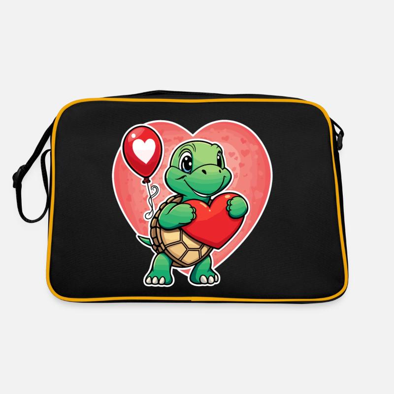 Coeur de tortue - Saint-Valentin Sac Retro