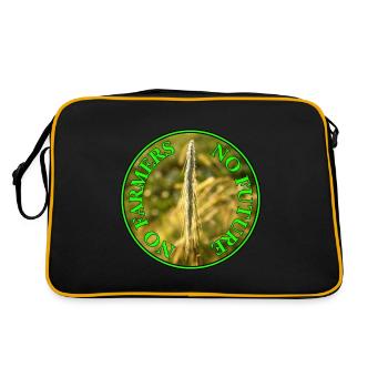 Pas d’agriculteurs, pas d’avenir - Pas d’avenir sans agriculteurs - Sac Retro - noir/or - Dos