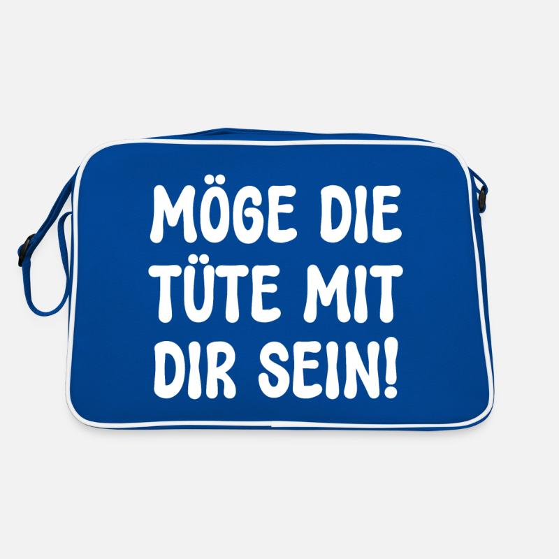 MÖGE DIE TÜTE MIT DIR SEIN! SPRUCH BEUTEL TASCHE Retro Tasche