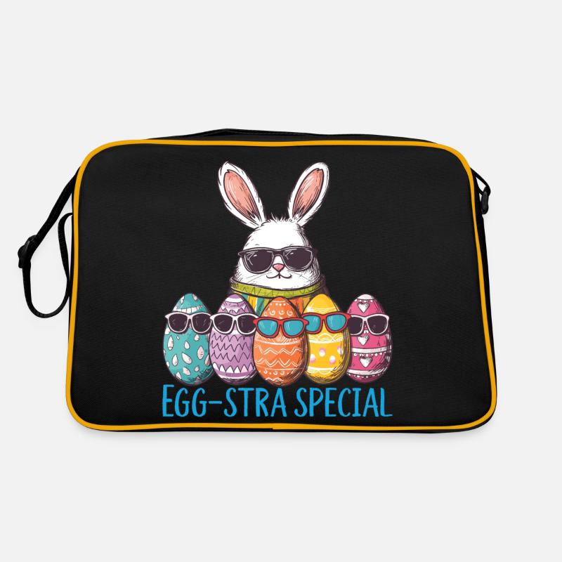 Oeufs de Pâques spéciaux Egg-stra - Sac Retro - noir/or