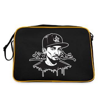New York Style Graffiti - Retro Bag - black/gold - Back