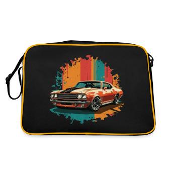 Muscle car rétro 1 - Sac Retro - noir/or - Dos