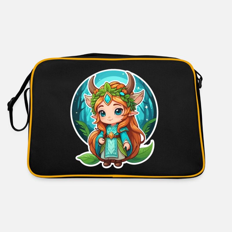 Druide Niedlich Illustration Retro Tasche