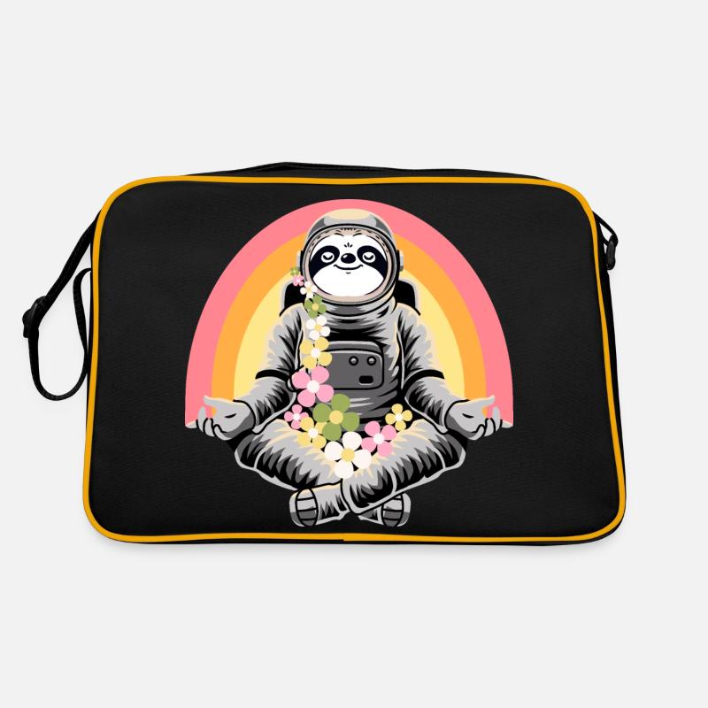 Sloth doing yoga Retro Bag