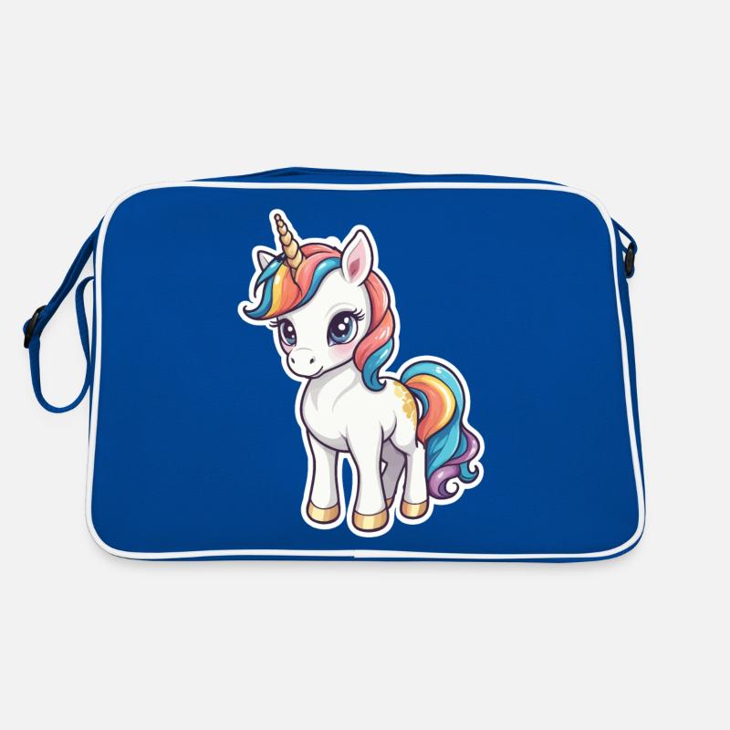Einhorn Illustration Retro Tasche