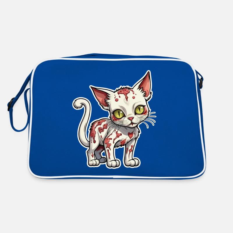 Illustration de chat zombie Sac Retro