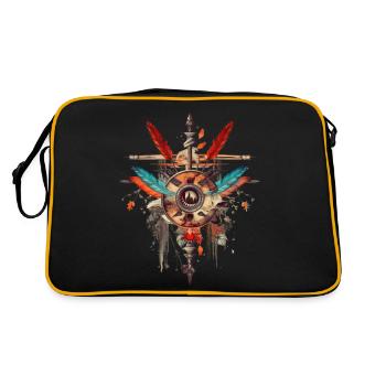 Dreamcatcher - Retro Bag - black/gold - Back