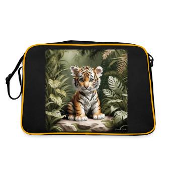 Tiger Cub - Retro Bag - black/gold - Back