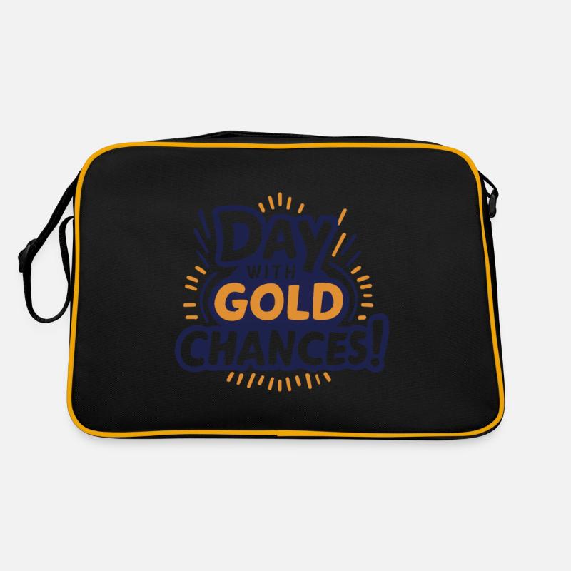 Tag mit Goldchance Retro Tasche