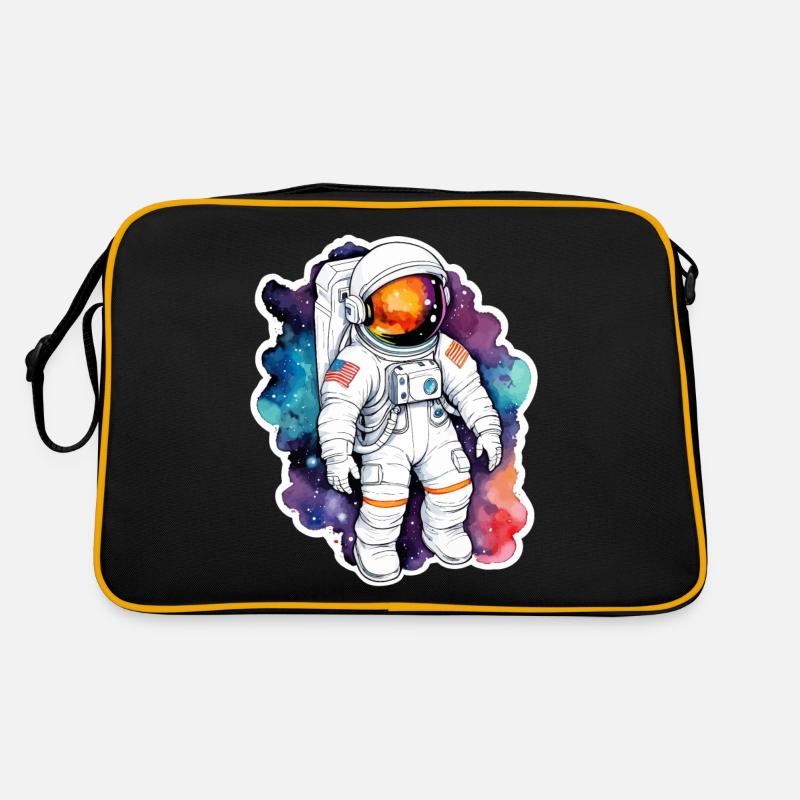 Aquarelle d’astronaute Aquarelle Sac Retro
