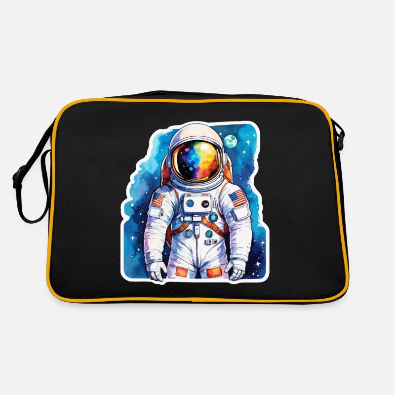 Aquarelle d’astronaute Aquarelle Sac Retro