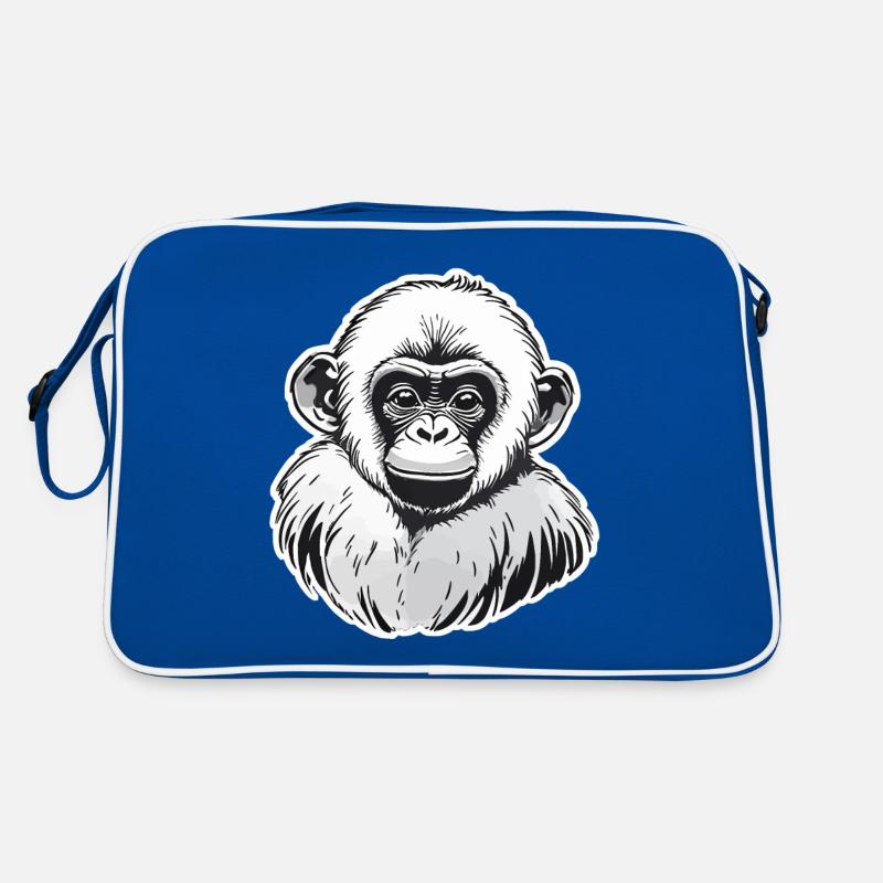 Aquarelles de singe Sac Retro