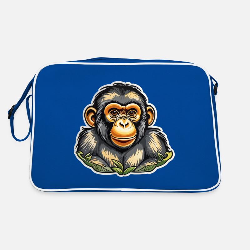Aquarelles de singe Sac Retro