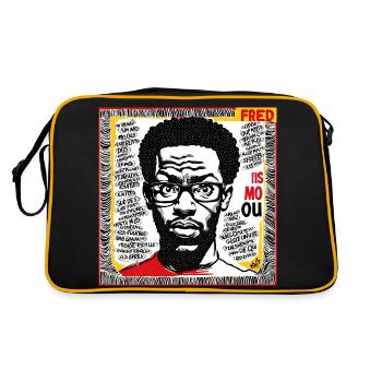 Fred - Pop Art - Retro Tasche - Schwarz/Gold - Hinten