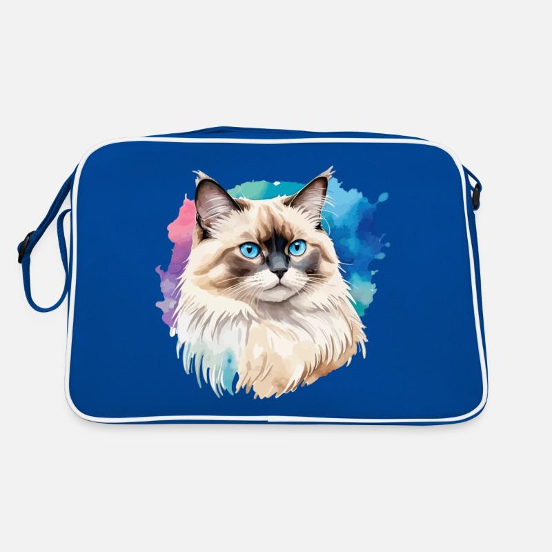 Birman Cat Watercolors Retro Bag