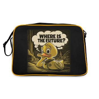 Canard en plastique jaune réfléchi - Sac Retro - noir/or - Dos