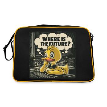 Canard en plastique jaune réfléchi - Sac Retro - noir/or - Dos