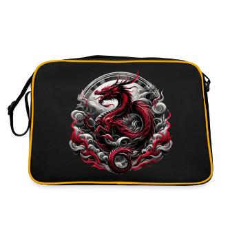 Majesté mythique du dragon - Sac Retro - noir/or - Dos