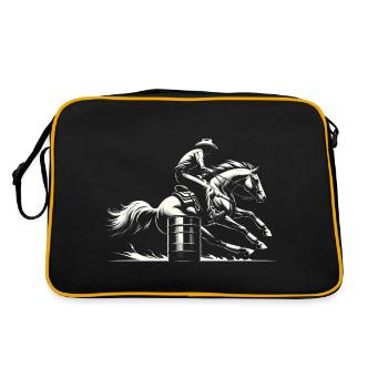 Dynamisme de la course de barils - Sac Retro - noir/or - Dos