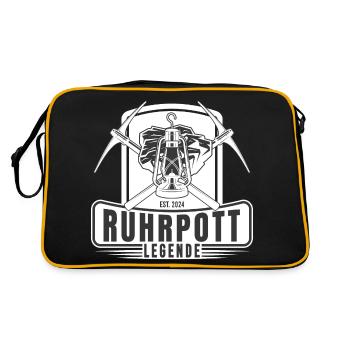Mineur d’exploitation minière de légende de Ruhrpott - Sac Retro - noir/or - Dos