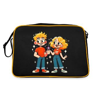 Modern Love Sparkle - Retro Bag - black/gold - Back