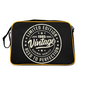 Vintage 1985 Cadeau 1985 Anniversaire Rétro 1985 - Sac Retro - noir/or - Dos