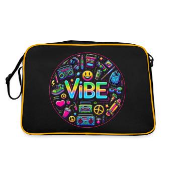 Ambiance rétro : Neon Buzz - Sac Retro - noir/or - Dos