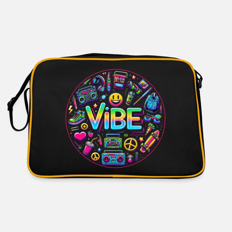 Retro-Vibe: Neon Buzz Retro Tasche
