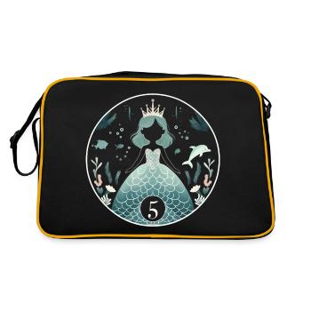 Magie de la princesse sirène - Sac Retro - noir/or - Dos