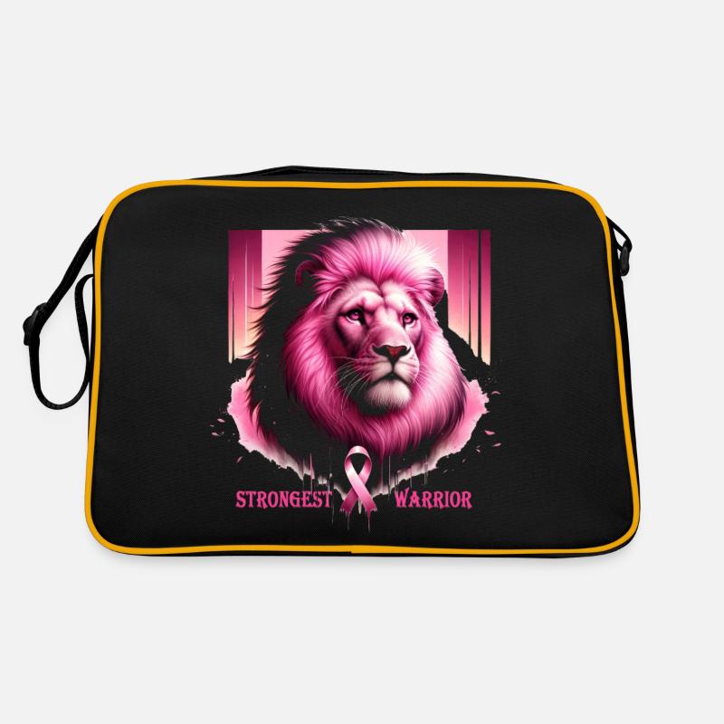 Rosa Löwenkrieger Retro Tasche