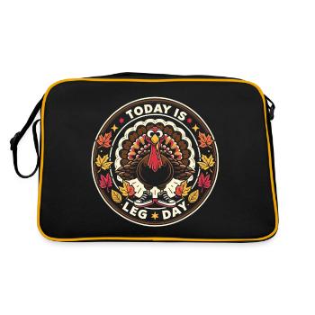 Journée de la cuisse de dinde - Sac Retro - noir/or - Dos