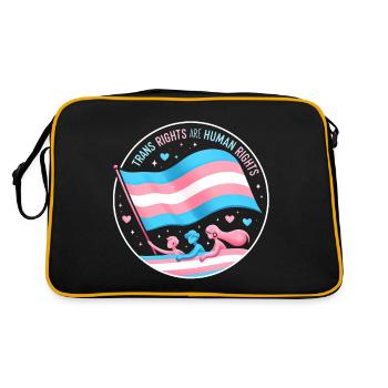 Trans Rights Tribute - Retro Bag - black/gold - Back