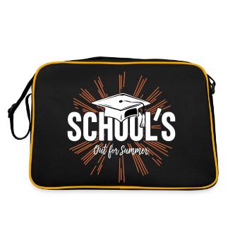 Schulabschluss Schulende School`s Out For Summer - Retro Bag - black/gold - Back