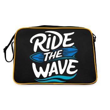 Surfez sur la vague Surf Surf Surf Vacances d’été - Sac Retro - noir/or - Dos