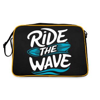 Surfez sur la vague Surf Surf Surf Vacances d’été - Sac Retro - noir/or - Dos