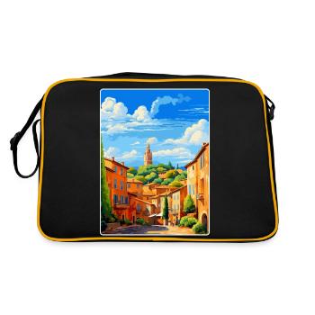 Aix En Provence France Vintage Travel Poster WPA - Retro Bag - black/gold - Back