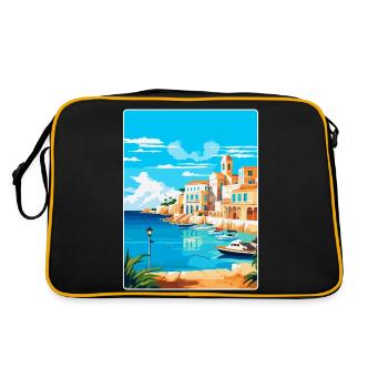 Minorque Espagne Affiche de voyage vintage WPA Souvenir - Sac Retro - noir/or - Dos