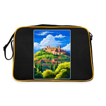 Alhambra Spain Vintage Travel Poster Souvenir WPA - Retro Bag - black/gold - Back