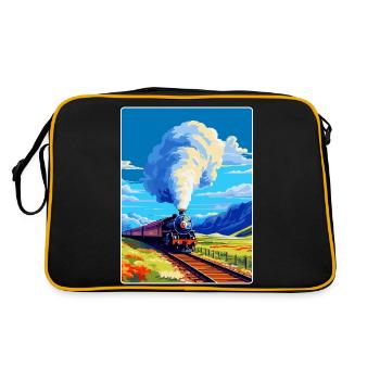 Affiche de voyage vintage du train Orient Express Europe - Sac Retro - noir/or - Dos