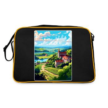 Dordogne France Affiche de voyage vintage Souvenir WPA - Sac Retro - noir/or - Dos
