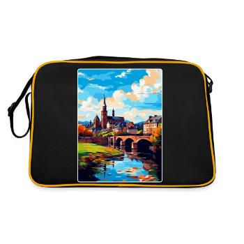 Trier Germany Vintage Travel Poster WPA Souvenir - Retro Bag - black/gold - Back