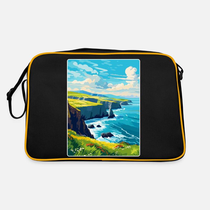 Péninsule de Dingle Irlande Royaume-Uni Affiche de voyage vintage Sac Retro