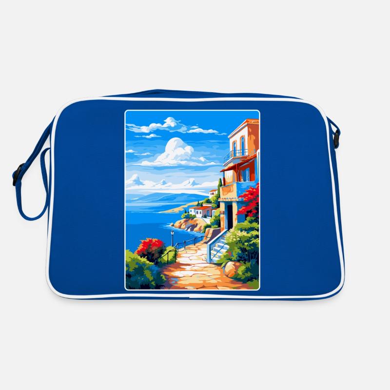 Elafonisos Grèce Affiche de voyage vintage souvenir Sac Retro