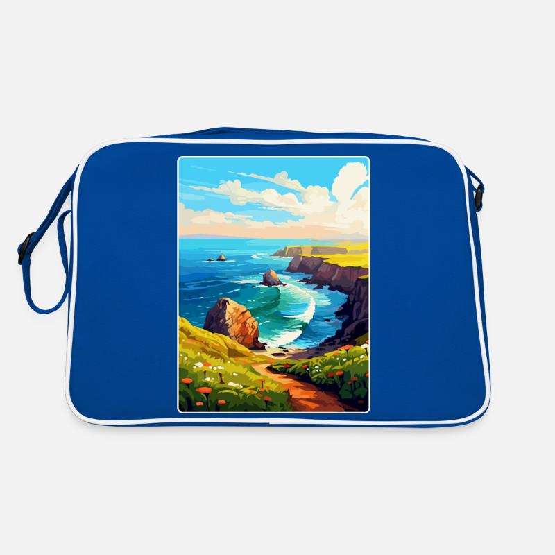 Lands End Cornouailles Angleterre Royaume-Uni Affiche de voyage WPA Sac Retro