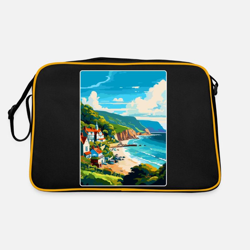 Lynton Lynmouthdevon Affiche de voyage Souvenir WPA Sac Retro