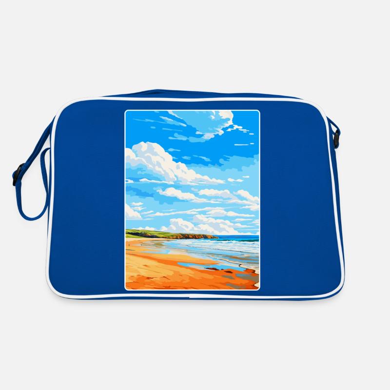 Baie de Constantine, Cornouailles, Angleterre, Royaume-Uni, Affiche de voyage Sac Retro