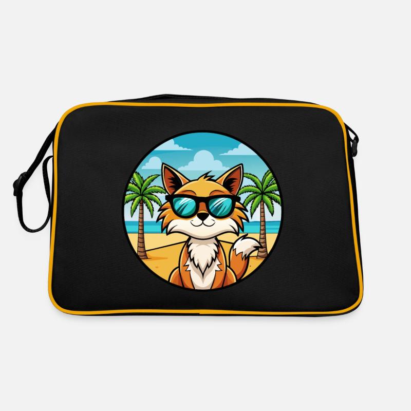 Lunettes de soleil de race de chat somalien de dessin animé plage Sac Retro